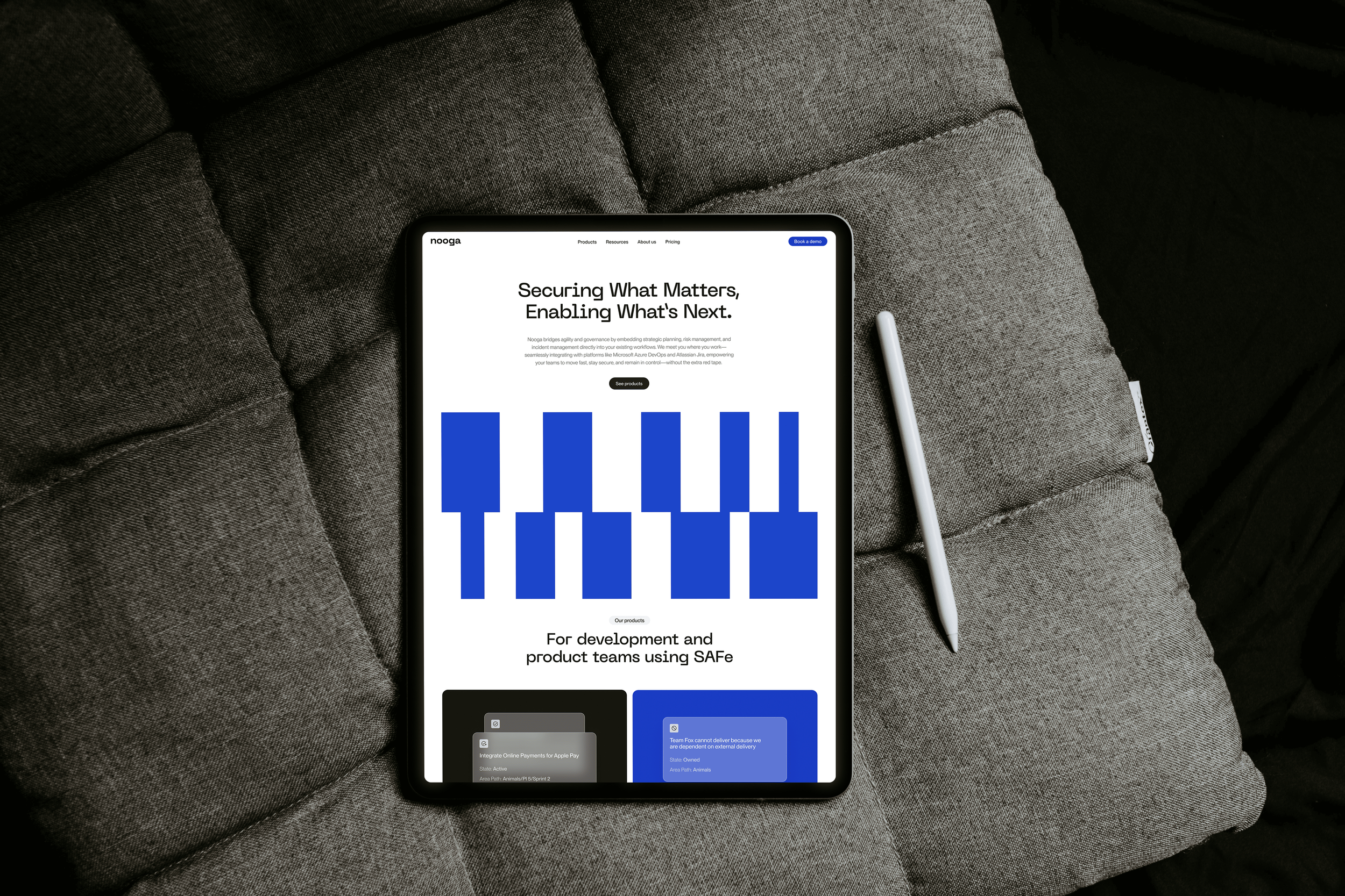 Nooga iPad Mockup